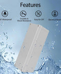 Outdoor IP67 Junction Box With Mounting Plate 9.8 By 3.3 By 3.1 Inches ABS Plastic Project Box DIY Electrical Enclosure Gray Built Tough Weatherproof Dustproof For Outdoor Use And Safe Electrical Projects, IP67 waterproof