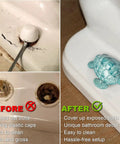 Before and after of toilet bolts with Chic Cute Turtle Toilet Bolt Covers 2 Pack For Bottom Of Toilet Coastal Beach House Bathroom Decor Easy Install Screw Cap Covers Sea Turtle Style Fun To Install Durable No Tools Required installed.