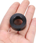 Hand holding Set Screw Shaft Collar 5/8 Bore Carbon Steel with Black Oxide Finish 1-1/8 OD 1/2 Thick