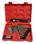 Upgrade Your Ride With This Adjustable Hard Alloy Valve Seat Grinding Reamer Tool Kit For Car And Motorcycle Repair Featuring Heavy Duty Handle Cutter Compatible With 15 To 90 Degree Sessions. Red case with reamer bits for engine valve seat repair
