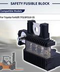 Premium Safety Fusible Block For Toyota Forklift 7FD 8FD10-35 Series showing bolt mount and fuse labels for easy installation.