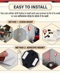Installation guide for Upgraded LED Garage Parking Sensor Featuring Adjustable Red Yellow Green Warning Lights And Dual Power Car Stop Indicator.