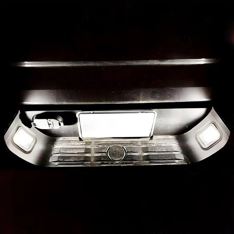 Lit 6000K White LED Interior Light Kit With Install Tool For Toyota Tundra 2007 To 2021 illuminating license plate area