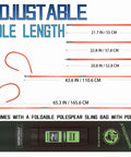 6Ft Fiberglass Travel Pole Spear Set With 3 Prong Paralyzer Hand Spear Harpoon showing adjustable lengths and sling bag