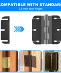 3.5 Inch Door Hinge Shim Kit with Pro Grade Plastic Spacers for Easy, Precise Door Alignment, includes various shims