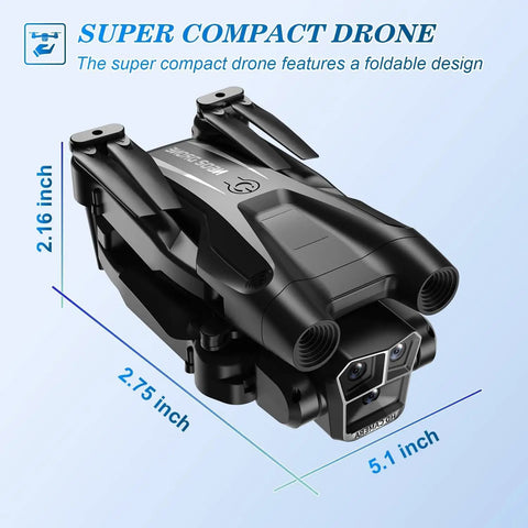 1080P HD Camera Drone Easy To Fly For Beginners And Kids And Adults With Two Batteries Carrying Case Stable Hover Trajectory