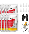 Tough As Nails Concrete Crack Filler Eight Piece High Elasticity Self Leveling Sealant Waterproof Cement Repair For Driveway And Patio Quick Dry Gray Adhesive Indoor Outdoor Joint Caulking with applicators and gloves.