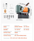 Pro Level 1300W Magnetic Drill Press With 1.4 Inch Max Capacity And Rock Solid 2248 Lb Holding Power 650 Rpm features shown.