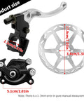 Mini Bike Hydraulic Brake Kit 180mm Disc Rotor Caliper Set Replacement For Coleman CT100U CC100X Baja DB30 Motovox MMB80