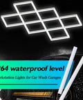 8 Hex Diamond LED Garage Light Ultra Bright 20400 Lumens 6500K Natural White Boss Grade Upgrade, diamond pattern shown