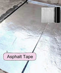 Top Shelf Aluminum Foil Bitumen Tape Real Heavy Duty Roof Leak Blocker Waterproof Butyl Rubber Flashing Roll on surface.