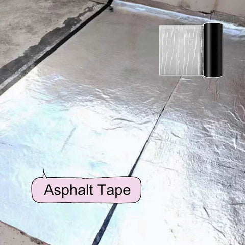 Top Shelf Aluminum Foil Bitumen Tape Real Heavy Duty Roof Leak Blocker Waterproof Butyl Rubber Flashing Roll on surface.