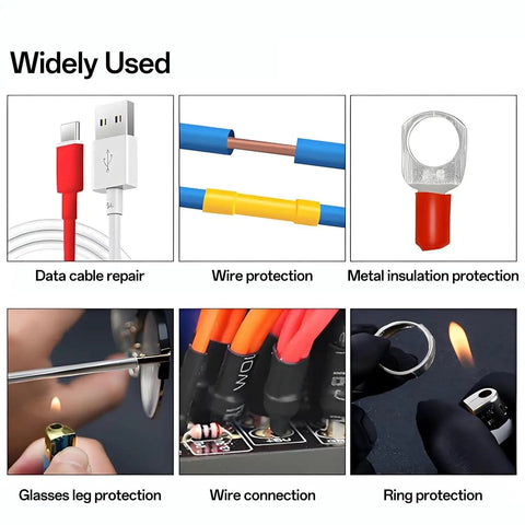 164 Piece Heat Shrink Tubing Kit 2 To 1 Insulation For Wires And Cables usage examples for electrical projects.