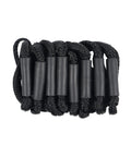 Shock Absorbing Bungee Dock Line For Boats, 4 Ft Black, 4 Pack, coiled lines with loop and slider ends