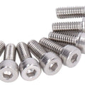 Badass 100 Piece Hex Socket Head Cap Screws And Galvanized Steel Fastener Kit With M4x0 7mm Thread close-up of hex screws