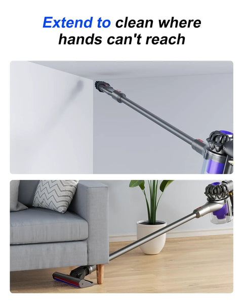 Quick Release Wand Extension Tube For V11 V10 V8 V7 Cordless Vacuums Replacement Part Long Reach 28.93 Inches cleaning ceiling and floor