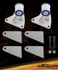 Universal Engine Motor Mount Kit For Chevy Small Big Block Sbc Bbc 350 V6 with steel mounts and hardware parts.