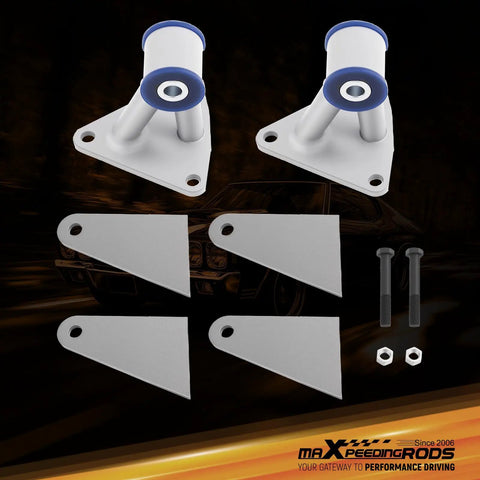 Universal Engine Motor Mount Kit For Chevy Small Big Block Sbc Bbc 350 V6 with steel mounts and hardware parts.