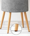 Chair with wooden legs fitted with 40 Pcs Screw On Felt Pads For Furniture Brown 20mm Fit Wooden Chair And Table Legs Glide Sliders Protect Hardwood Floors From Scratches Reduce Noise Friction And Movement Vibration Easy To Install And Long Lasting.