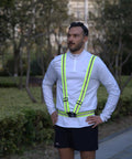 Legit Heavy Duty Hi Vis Safety Vest 10 Pack With Blazing Reflective Strips For Builders Runners And Drivers Adjustable Elastic Fit keeps you snug during outdoor runs.