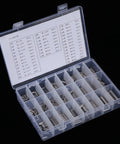 560Pcs Roll Pin Set M1.5 To M8 Tension Pins Kit Stainless Steel Spring Pin Hardware Assortment With Plastic Storage Box