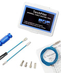 Internal Cable Routing Tool Kit For Bikes with guide wire, adaptors, and plastic case, shown on white background.