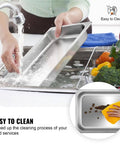 Six Pack Full Size Stainless Steel Steam Table Pans 2.5 Inch Deep Built For Big Batches Anti Jam Commercial Food Pans