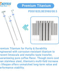 Top Notch Swap Steam Probe Kit Compatible With Breville Sage Dual Boiler And Oracle Touch With Fresh O Rings, three titanium probes.