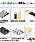 All In One Fishing Rod Repair Kit With Stepless, Speed Adjustable Wrapping Winder And Forward Reverse Rotation components