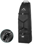 Soft Sided Golf Travel Bag With Wheels Built Tough With 600D Polyester Oxford Wear Resistant Zipper Universal Size 13 By 15 By 50 Inches