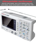 Dual Channel 110 MHz Digital Oscilloscope With 7 Inch TFT LCD Screen, Portable Pro Scope Kit showing dimensions