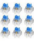 84 Piece Blue Mechanical Keyboard Switch Set With 3 Pin Clicky 50gf Actuation, Dustproof Durable Housing For LED Backlit Gaming Keyboards And 3D Printing Projects, Great Upgrade For Your Rig. 84 blue switches
