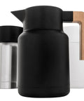 50 oz Stainless Steel Thermal Coffee Carafe Insulated Vacuum Double Walled Beverage Dispenser With Tea Infuser And Strainer