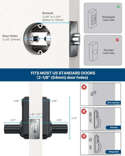Legit Secure Zinc Alloy Keyless Entry Door Lock With Blue Backlit Keypad No App Drama Built Hella Tough For Daily Family Security And Grandma Toddler Approved Smooth Touchscreen Handle