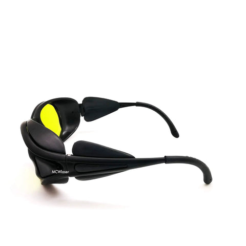 Heavy Duty Laser Safety Goggles Lock Down Eye Protection From UV IR And Blue Light Across 190 To 10600 Nanometers with polycarbonate shields