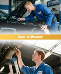 Mechanics using Detachable Thread Gauge Set With 52 Nut And Bolt Gauges 28 Inch And 24 Metric Box for size checks in car repair.