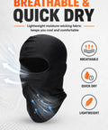 Dope Six Pack Full Face Balaclavas Ski Masks For Men And Women UV Sun Protection Windproof Summer Face Cover Black Display