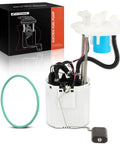 Electric Fuel Pump Module Assembly With Sending Unit For Ford F-150 2015 2019 V6 2.7L 3.5L Engines Without Extended Range Tank Direct Replacement Designed For Easy Drop In Installation And Long Lasting Performance shown with packaging and seal.