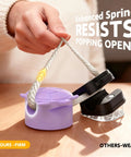 8 Pack Rotatable Cable Clips For Desk, Nightstand, Car And Wall Mount shown with enhanced spring resisting pop open
