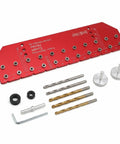 Professional Self Clamping Shelf Pin Jig Drills Eleven Perfectly Aligned Holes In One Straight Shot Featuring A Heavy Duty Metal Body