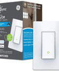 Smart Toggle In-Wall Light Switch With No Neutral Wire, Bluetooth And 2.4GHz WiFi, 3-Wire Setup, Works With Alexa And Google Home