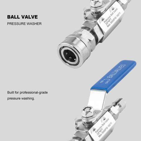 heavy duty hot water ball valve for pressure washer