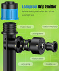 Diagram of Push To Fit Drip Irrigation Emitters Pack Of 30 With Adjustable 360 Degree Water Flow For One Quarter Inch Tubing