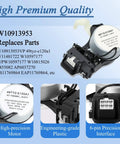 Upgraded Washer Shift Actuator Kit with pulley, clutch, and drive belt for Whirlpool Maytag, engineering-grade plastic