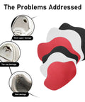 12 Piece Self Adhesive Inside Heel Pad For Shoe Heel Repair Patches Microfiber Leather Quick Fix For Sneaker Holes And Mesh Shoes