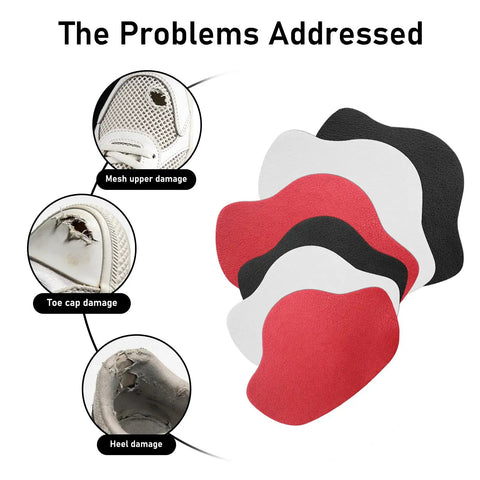 12 Piece Self Adhesive Inside Heel Pad For Shoe Heel Repair Patches Microfiber Leather Quick Fix For Sneaker Holes And Mesh Shoes