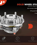 Front Wheel Bearing And Hub Assembly With 6 Lug For Toyota Tacoma 2005 To 2023 4Runner 2003 To 2023 FJ Cruiser 2007 To 2014