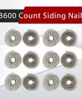 3600 count Stainless Steel Ring Shank Siding Nails Two And A Half Inch By Ninety Thousandths Inch 304 Stainless Steel