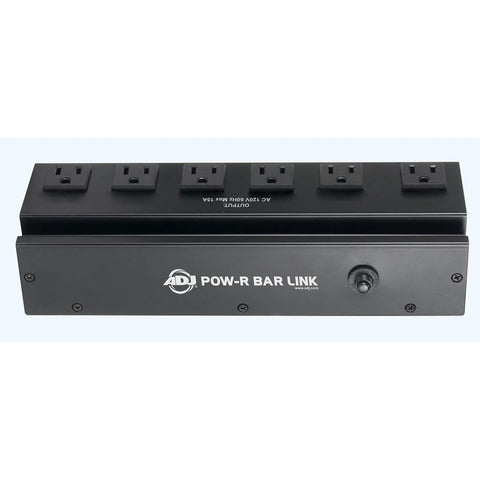 Pow-R Bar Link AC PowerCON Surge Protector With Six Surge-Protected AC Outlets, PowerCON In And Through To Link To Other Pow-R Bar Links