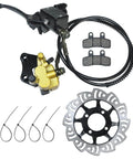Front Hydraulic Disc Brake Kit With Master Cylinder And Caliper Assembly Rotor And Pads For 50cc 70cc 90cc 110cc And 125cc Dirt Bikes And ATVs Heavy Duty